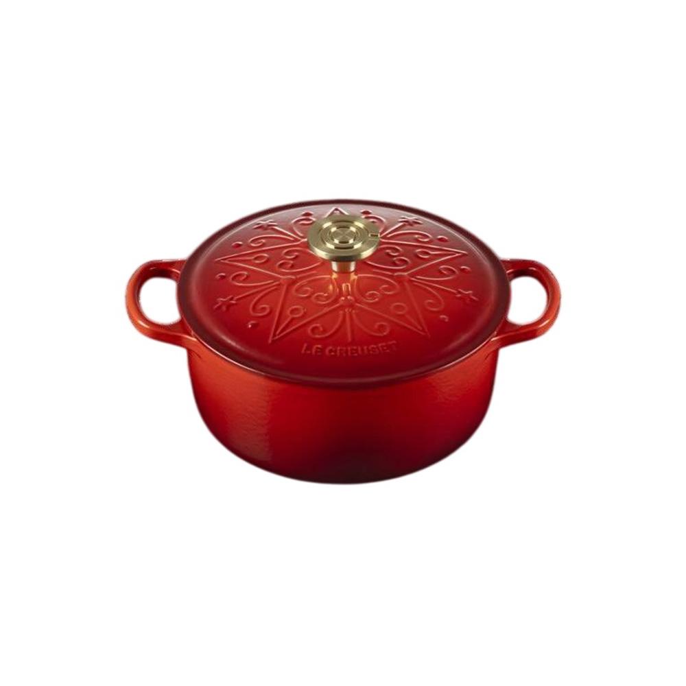 Le Creuset 24cm Christmas Cast Iron Round Casserole